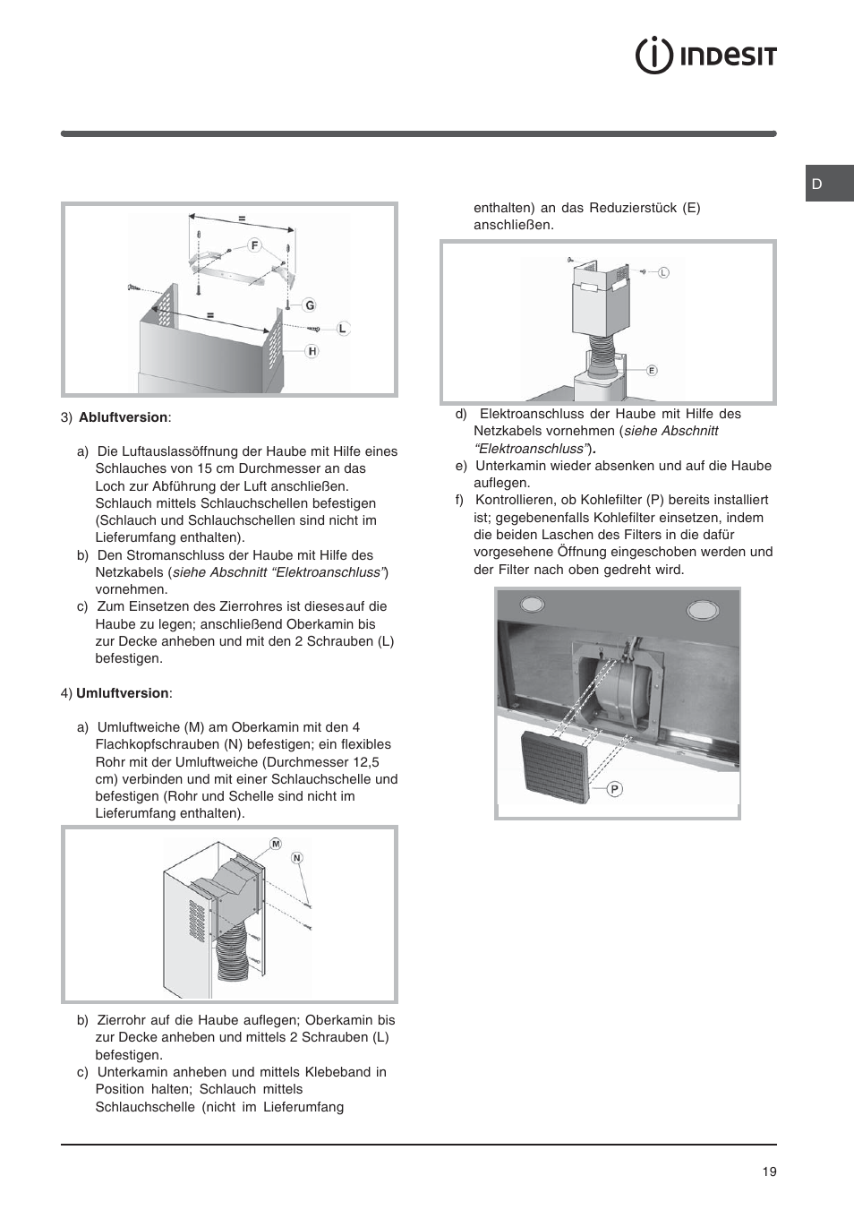 Indesit HIP6FIX User Manual | Page 19 / 56