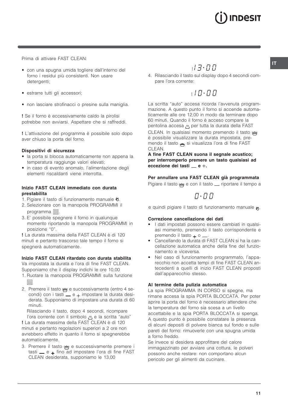 Indesit FIE76PK-AIX User Manual | Page 11 / 60