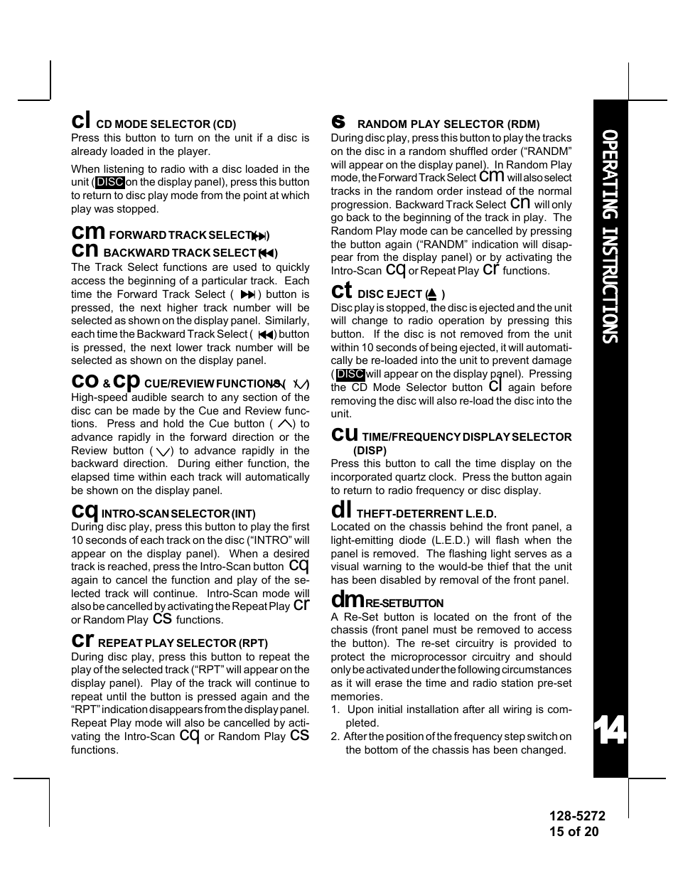 Audiovox ACD-32A User Manual | Page 15 / 20