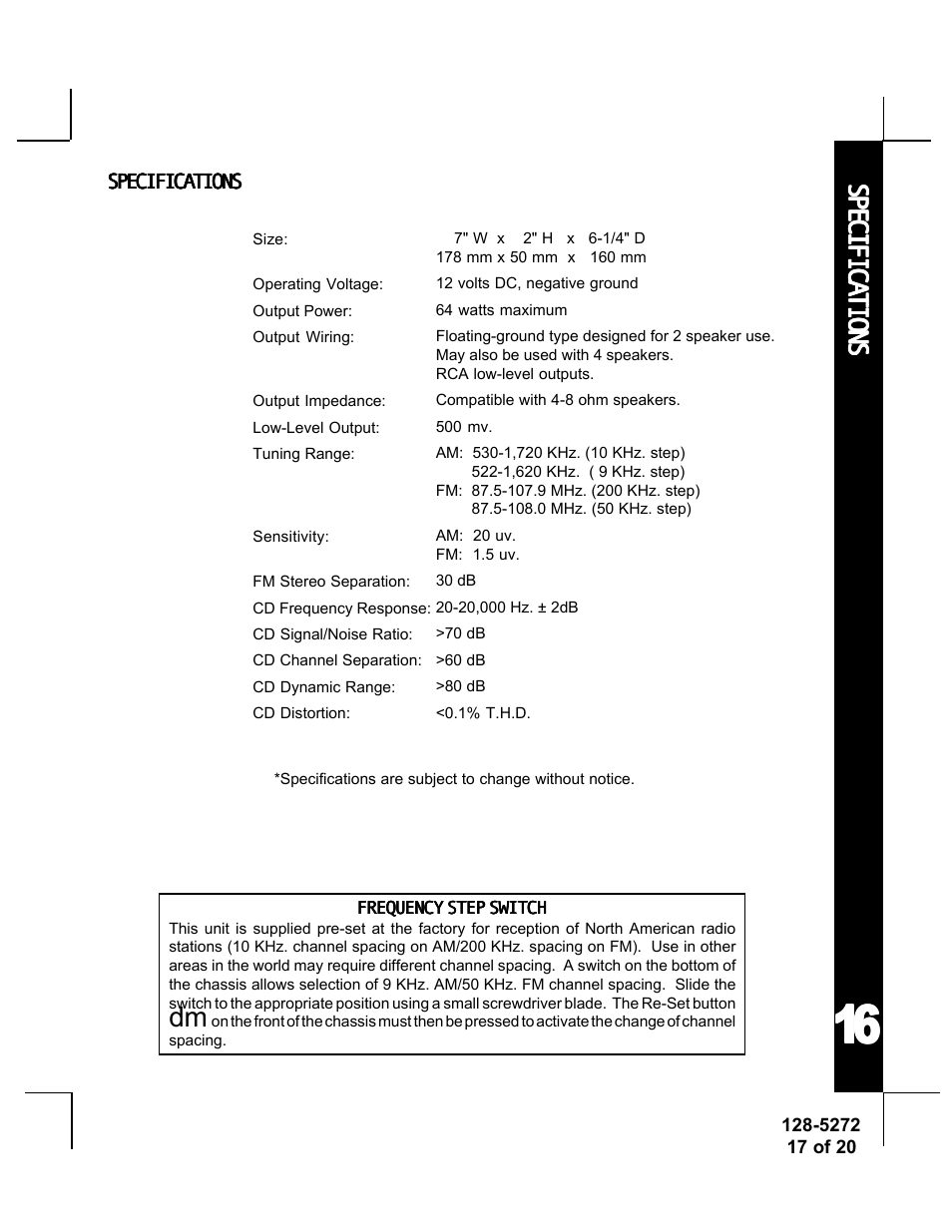 Audiovox ACD-32A User Manual | Page 17 / 20