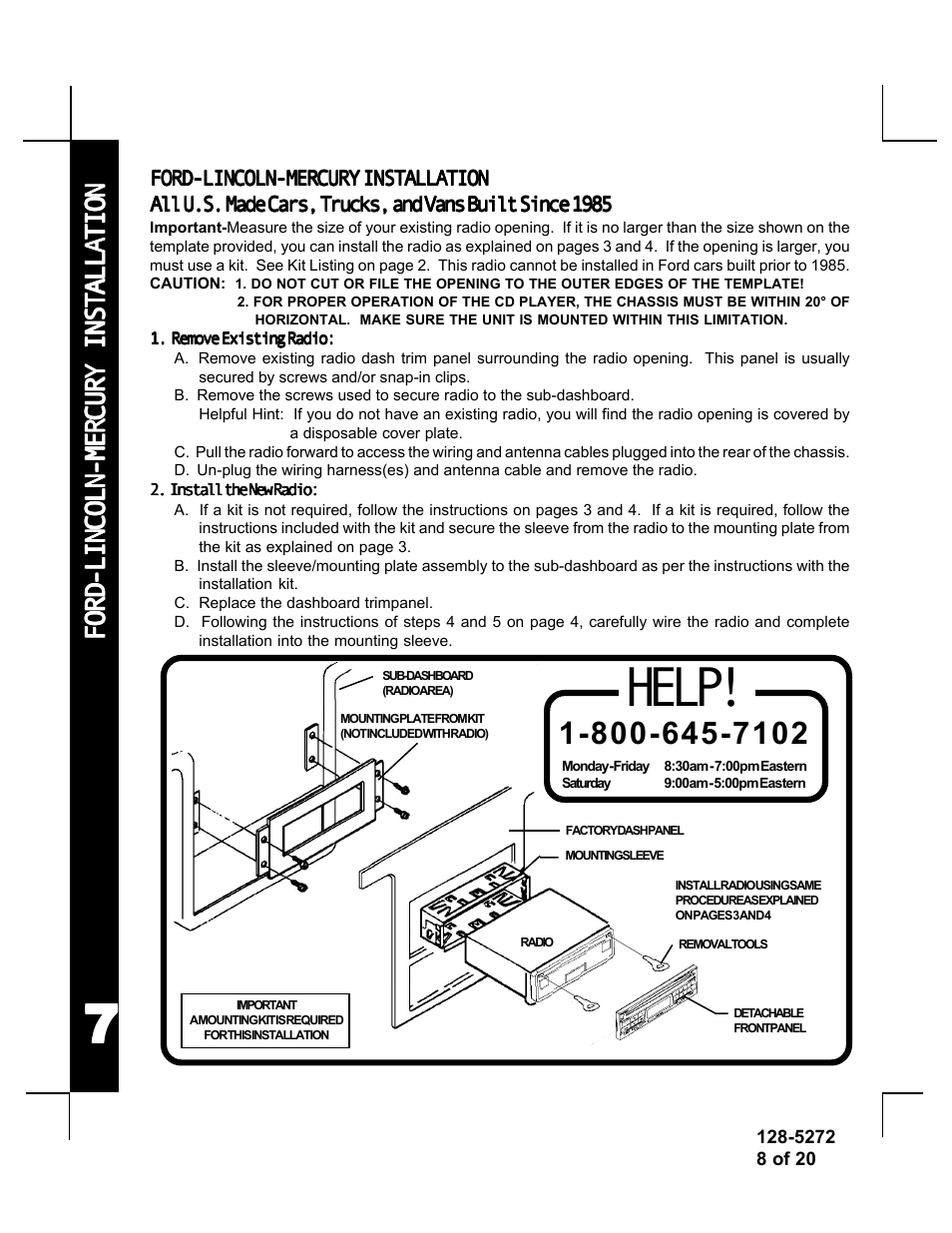 Help | Audiovox ACD-32A User Manual | Page 8 / 20