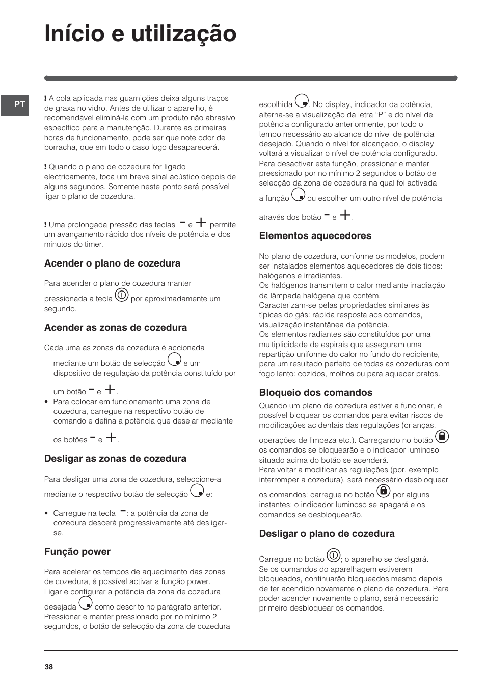 Início e utilização | Indesit VRA640XS User Manual | Page 38 / 84