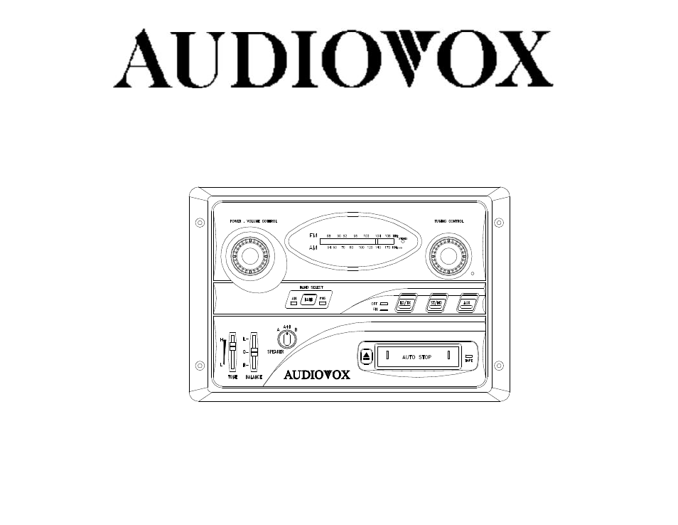 Audiovox AWM-710 User Manual | 8 pages