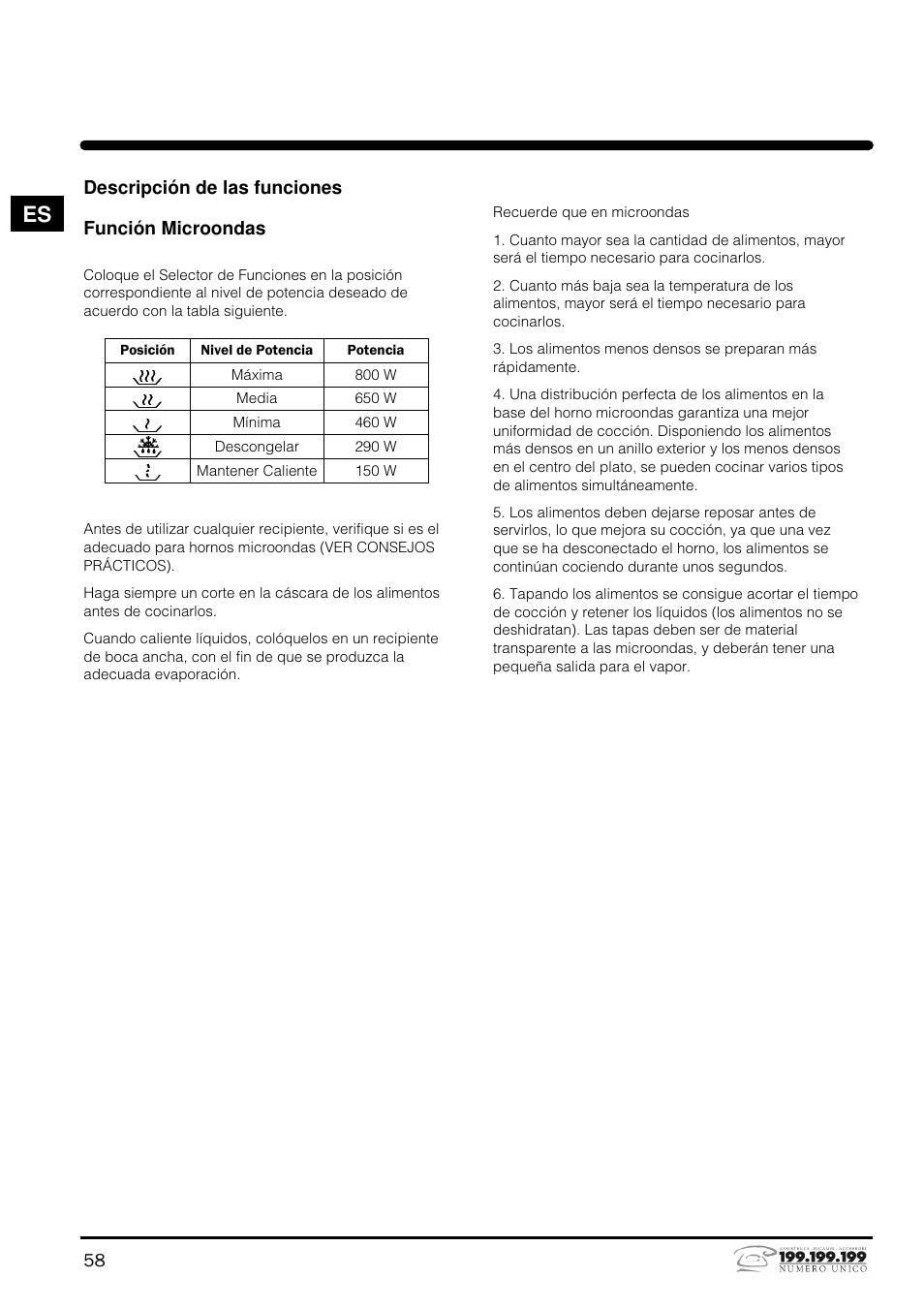 Indesit MWI121X User Manual | Page 58 / 80