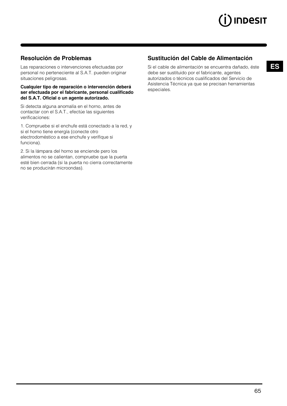 Indesit MWI121X User Manual | Page 65 / 80