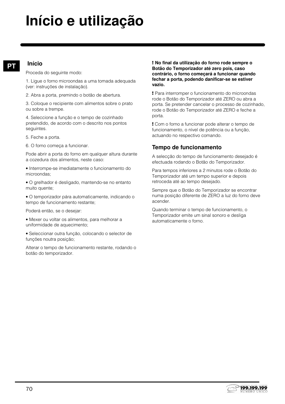Início e utilização | Indesit MWI121X User Manual | Page 70 / 80