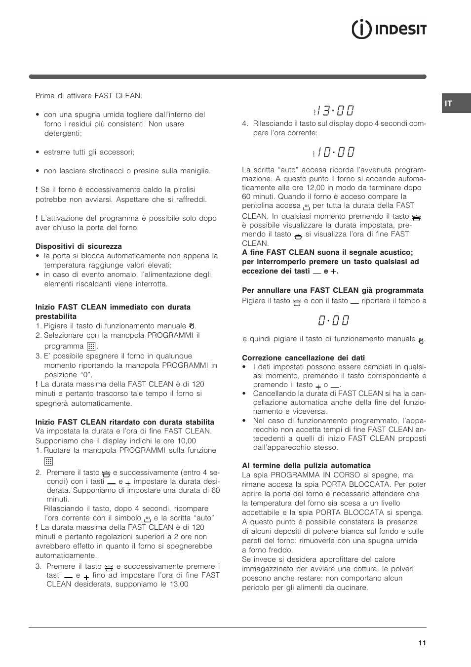 Indesit FIE76GPK-AIX User Manual | Page 11 / 60