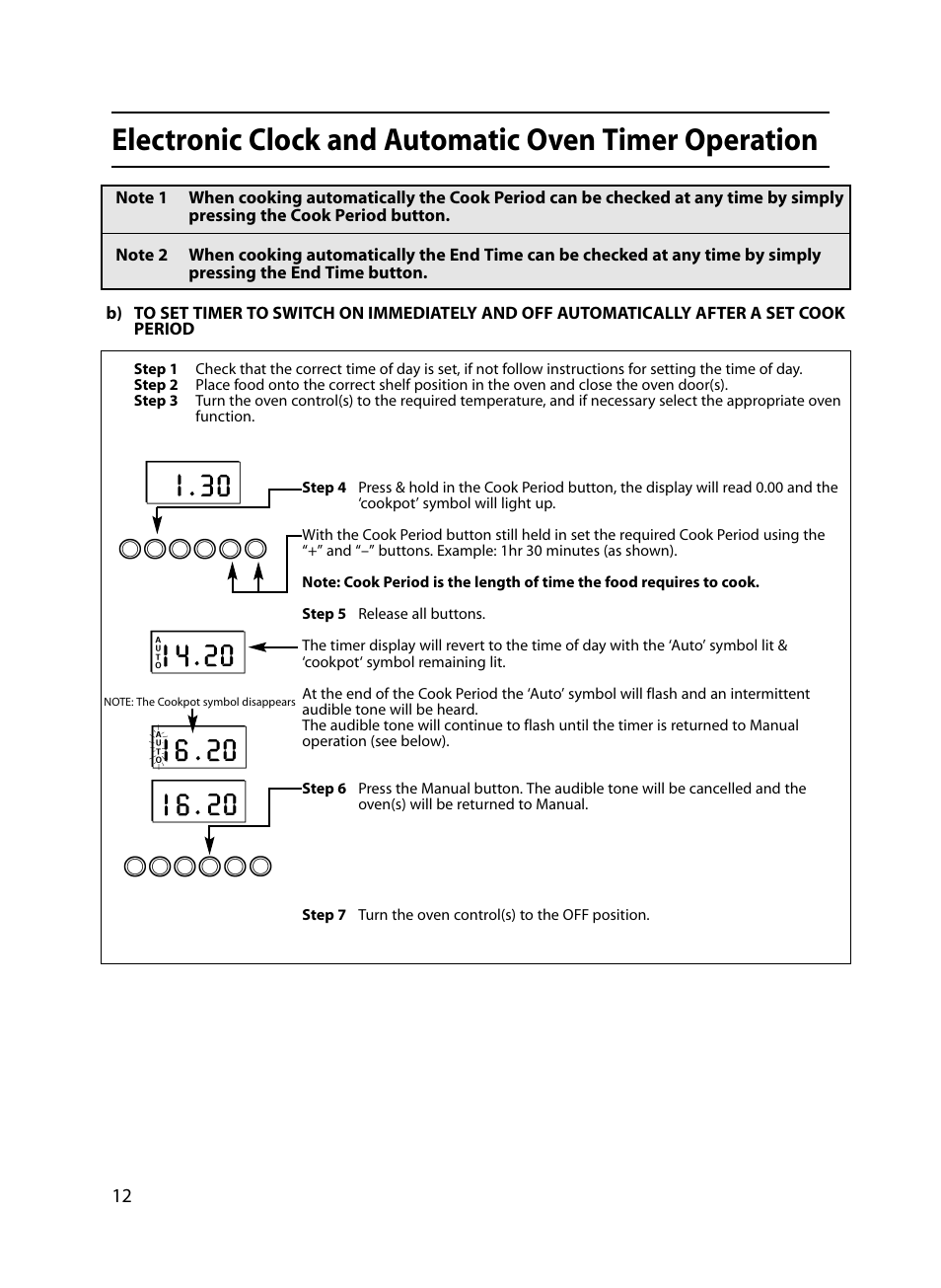 Indesit FIU20 MK2 17-09-07 onwards User Manual | Page 12 / 36