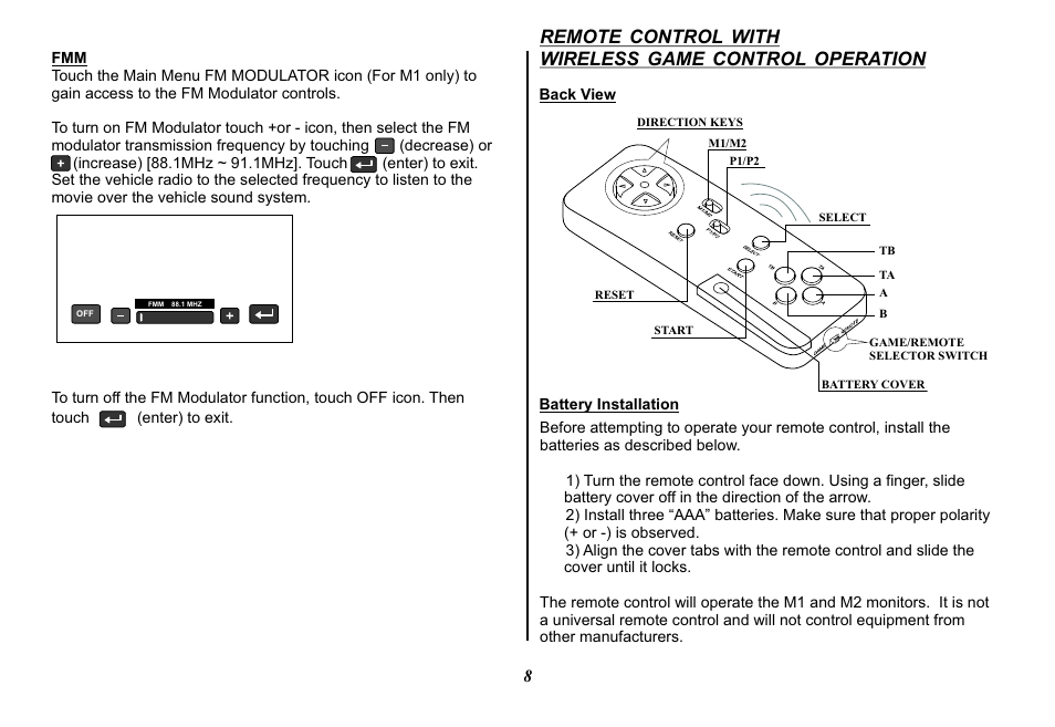 Audiovox Mobile Video 128-8770 User Manual | Page 11 / 52