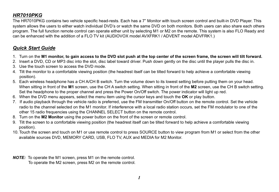 Audiovox Mobile Video 128-8770 User Manual | Page 4 / 52
