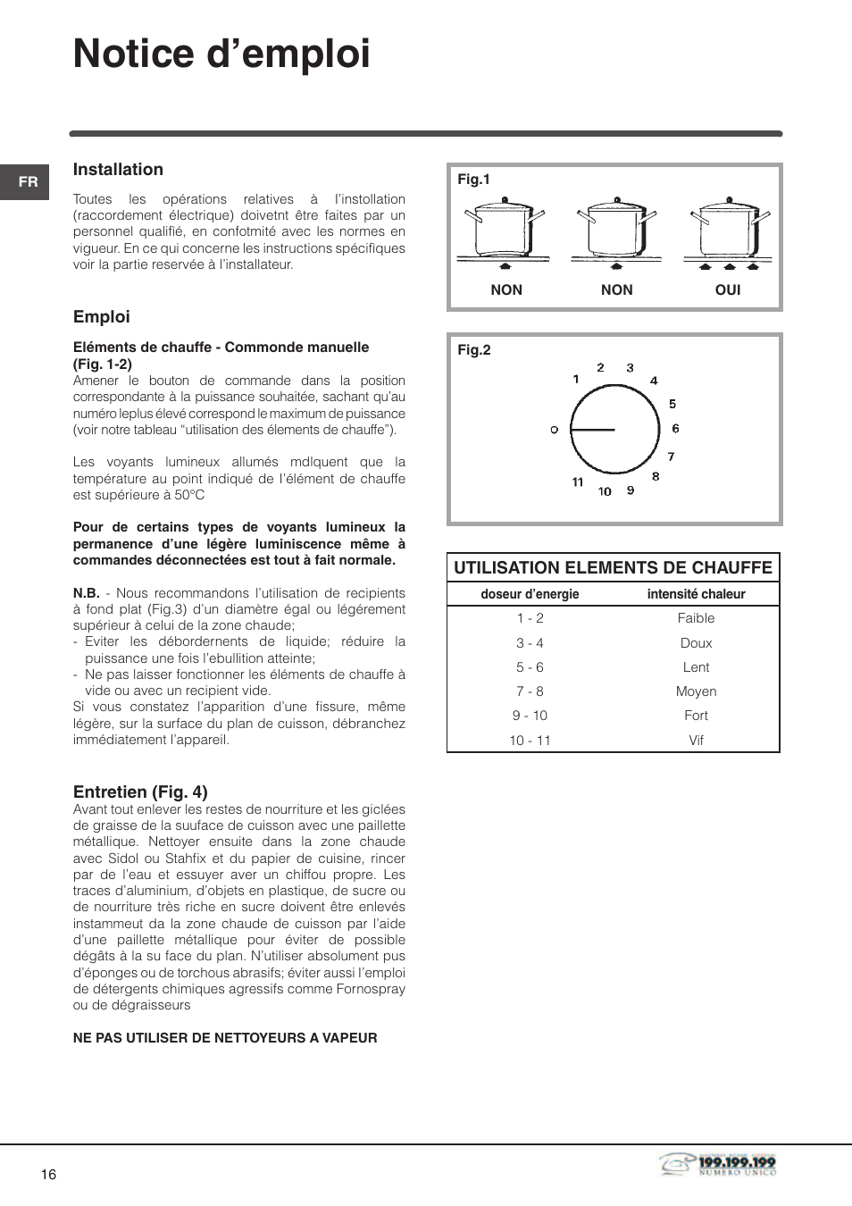 Notice d’emploi | Indesit DP2RIX User Manual | Page 16 / 52