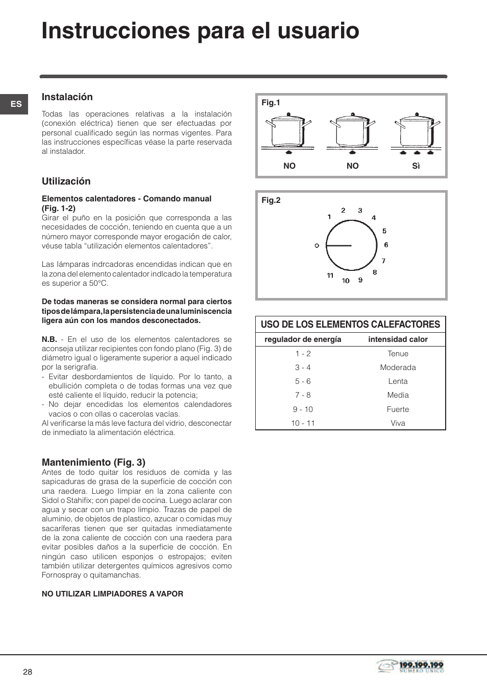 Instrucciones para el usuario | Indesit DP2RIX User Manual | Page 28 / 52