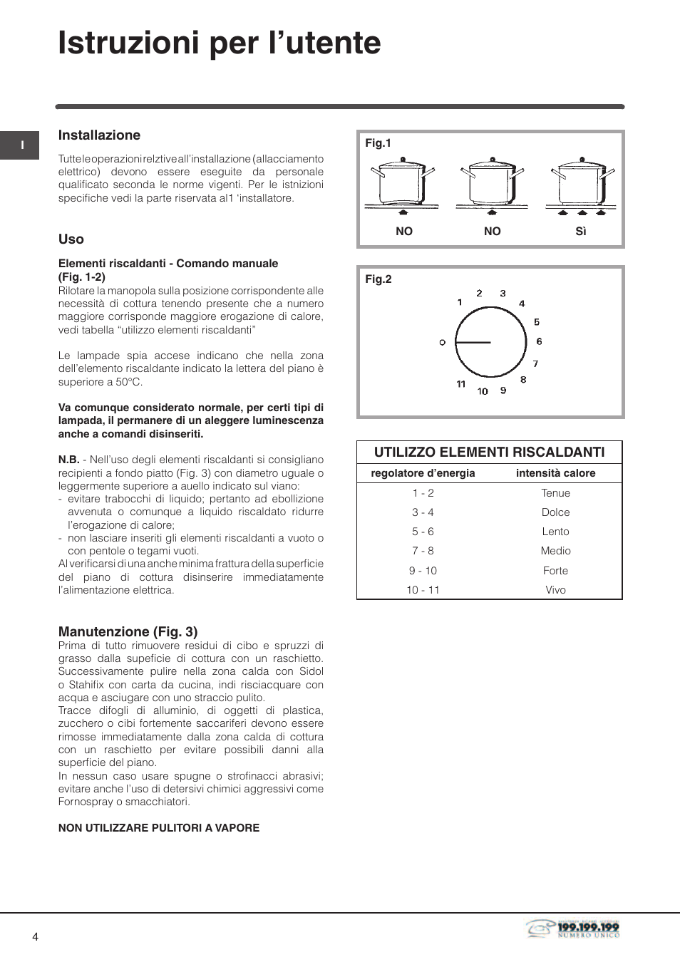 Istruzioni per l’utente | Indesit DP2RIX User Manual | Page 4 / 52