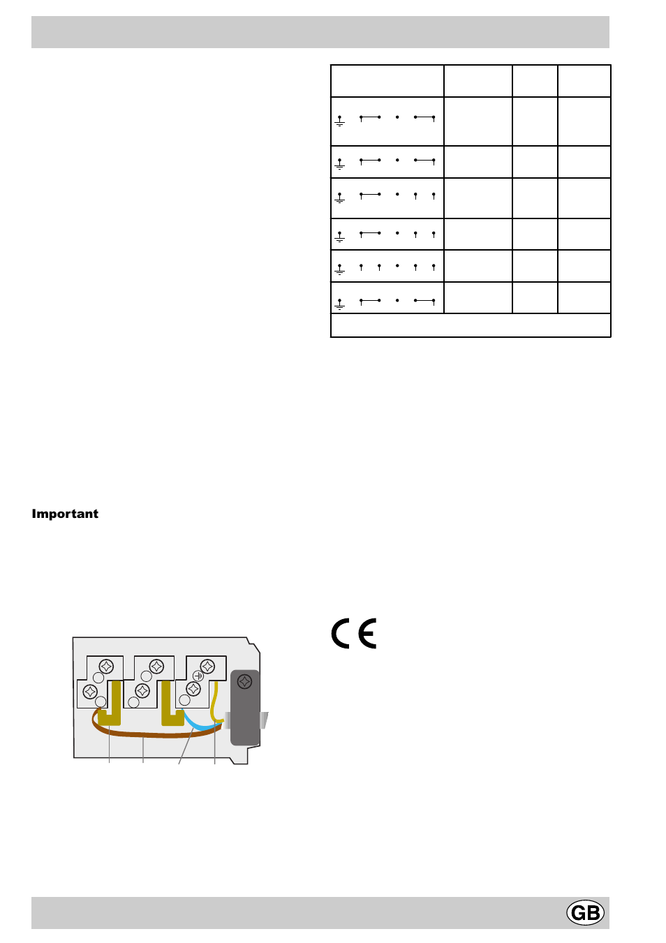 Technical characteristics, Electrical connection, Important | Indesit MK64R User Manual | Page 23 / 48