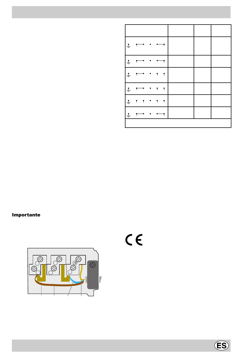 Características técnicas, Conexión eléctrica, Importante | Indesit MK64R User Manual | Page 29 / 48
