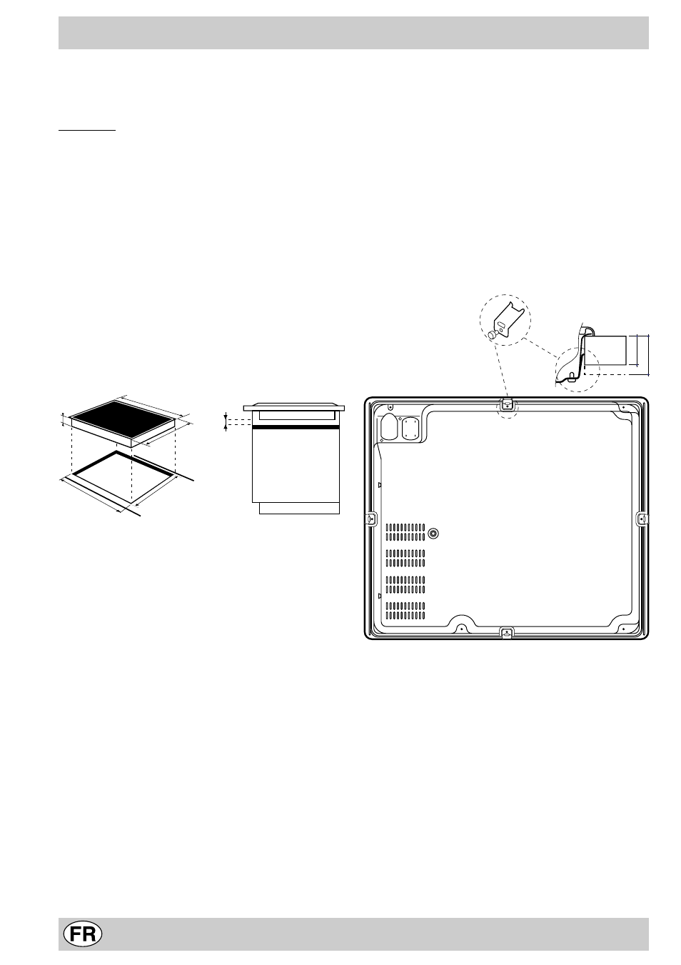 Installation et fixation, Montage des ressorts de fond table a l'envers | Indesit MK64R User Manual | Page 4 / 48