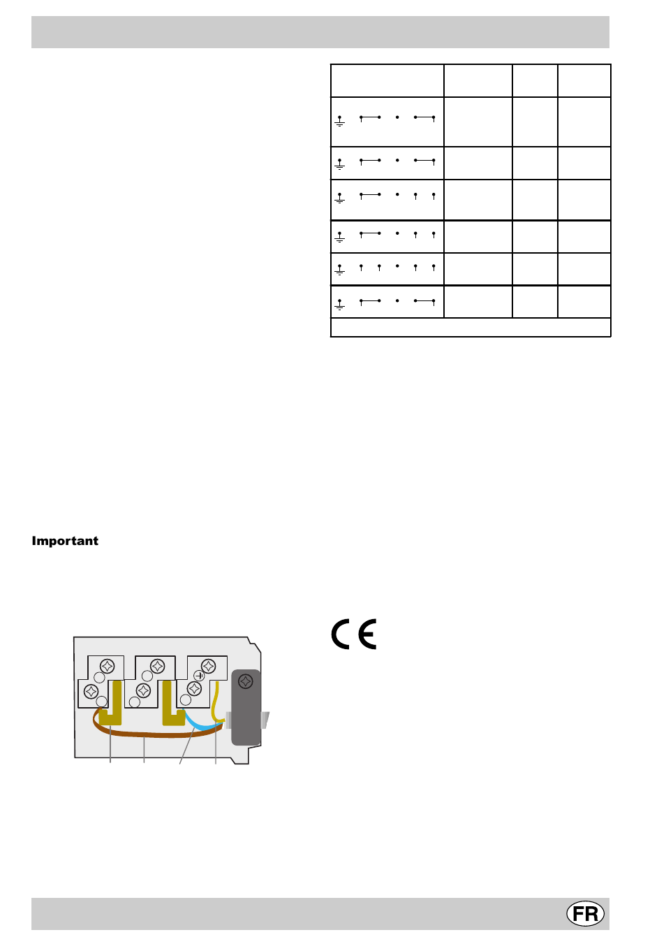 Caractéristiques techniques, Raccordement électrique, Important | Indesit MK64R User Manual | Page 5 / 48