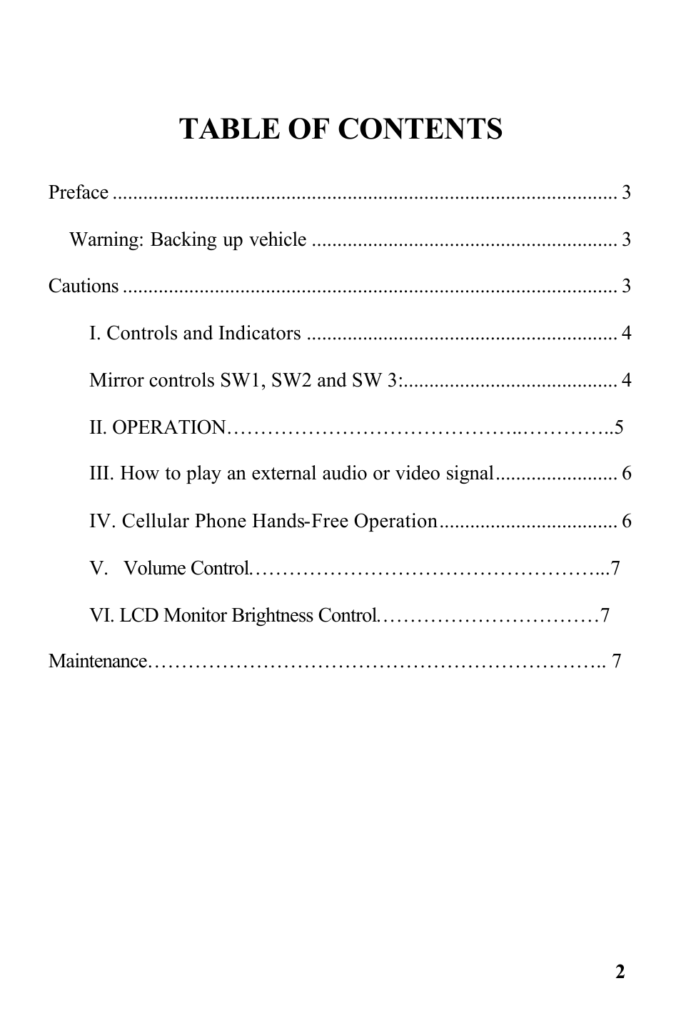 Audiovox RVMPKG2 User Manual | Page 2 / 8