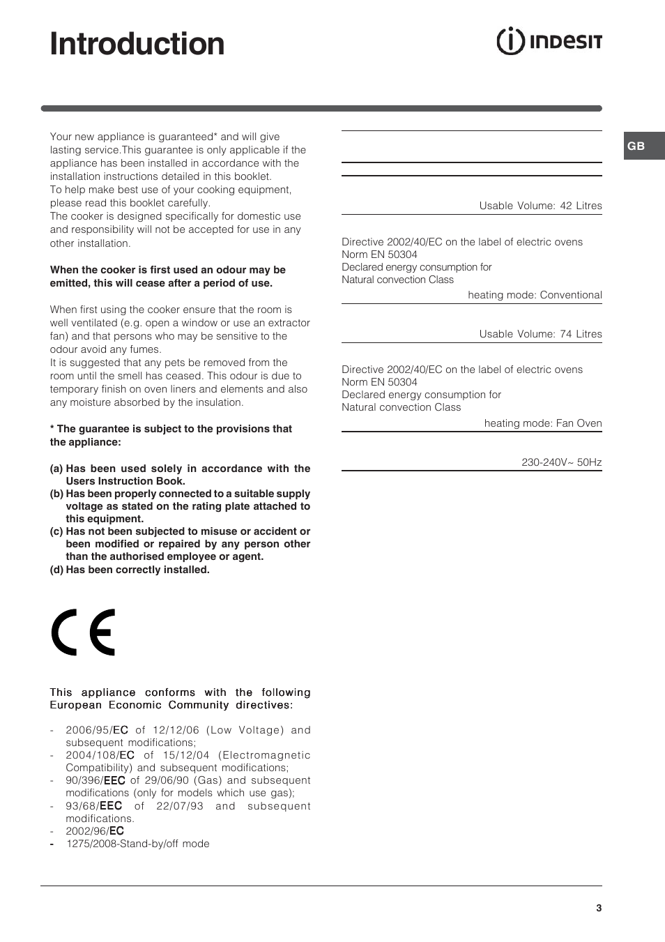 Introduction, Technical characteristics | Indesit KDP60CS User Manual | Page 3 / 28