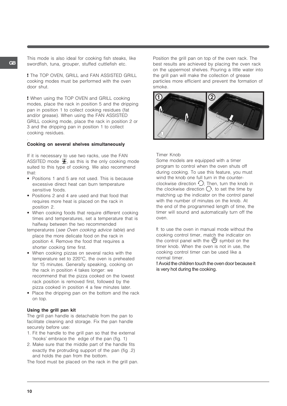 Indesit IS60D1X User Manual | Page 10 / 16