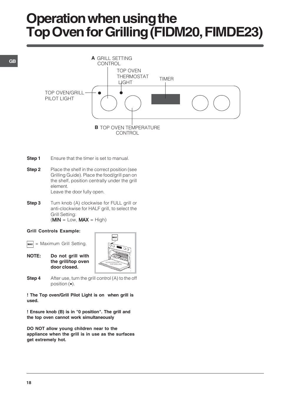Indesit BIMDS23IXGB User Manual | Page 18 / 40