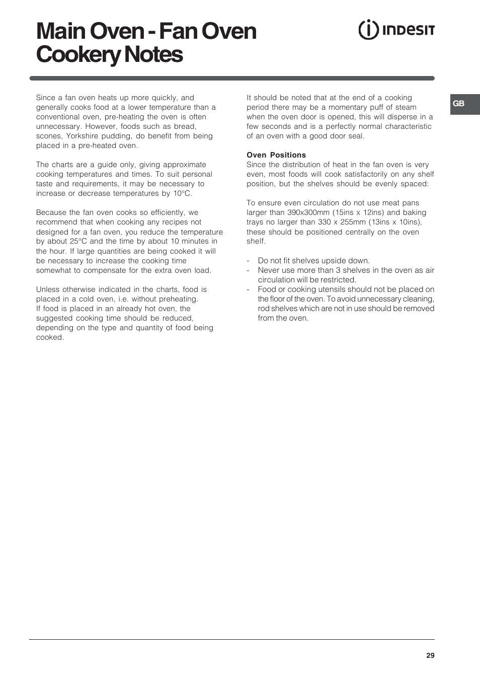 Indesit BIMDS23IXGB User Manual | Page 29 / 40