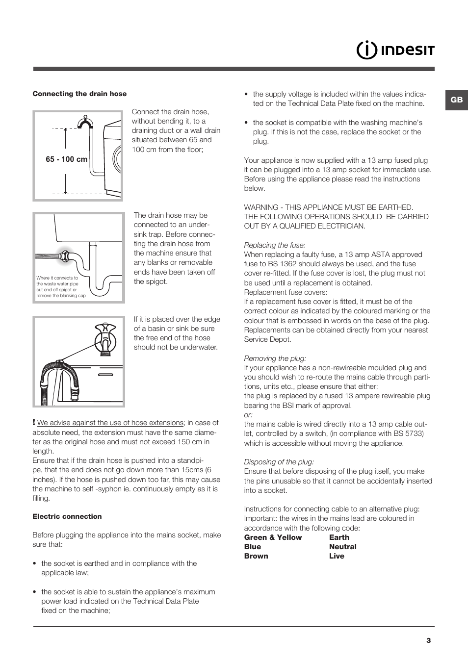 Indesit IWE7145BUKE User Manual | Page 3 / 16