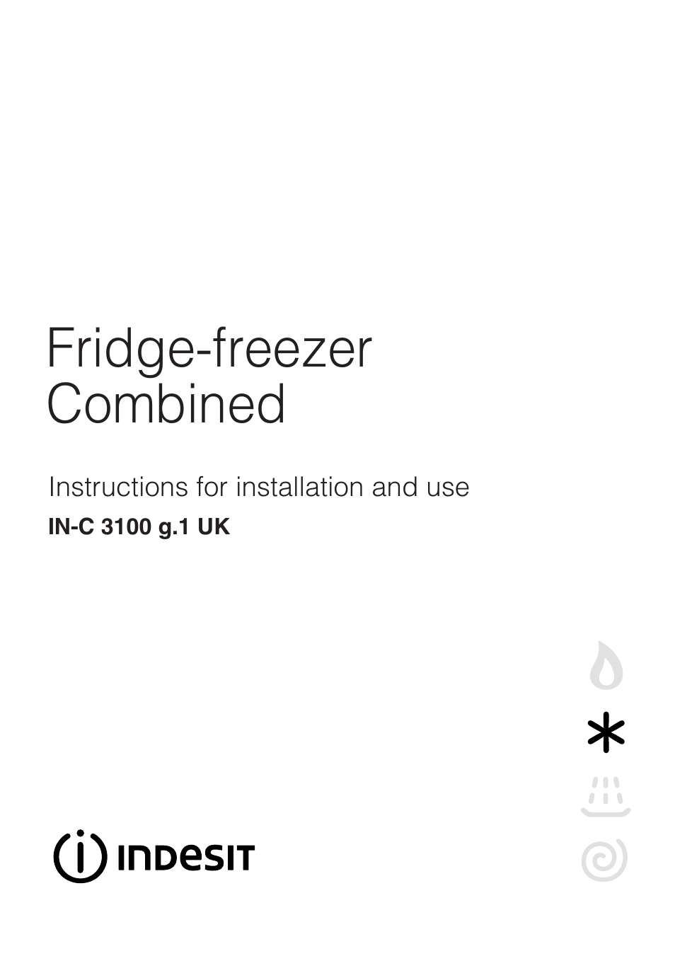 Indesit INC3100g-1UK User Manual | 12 pages