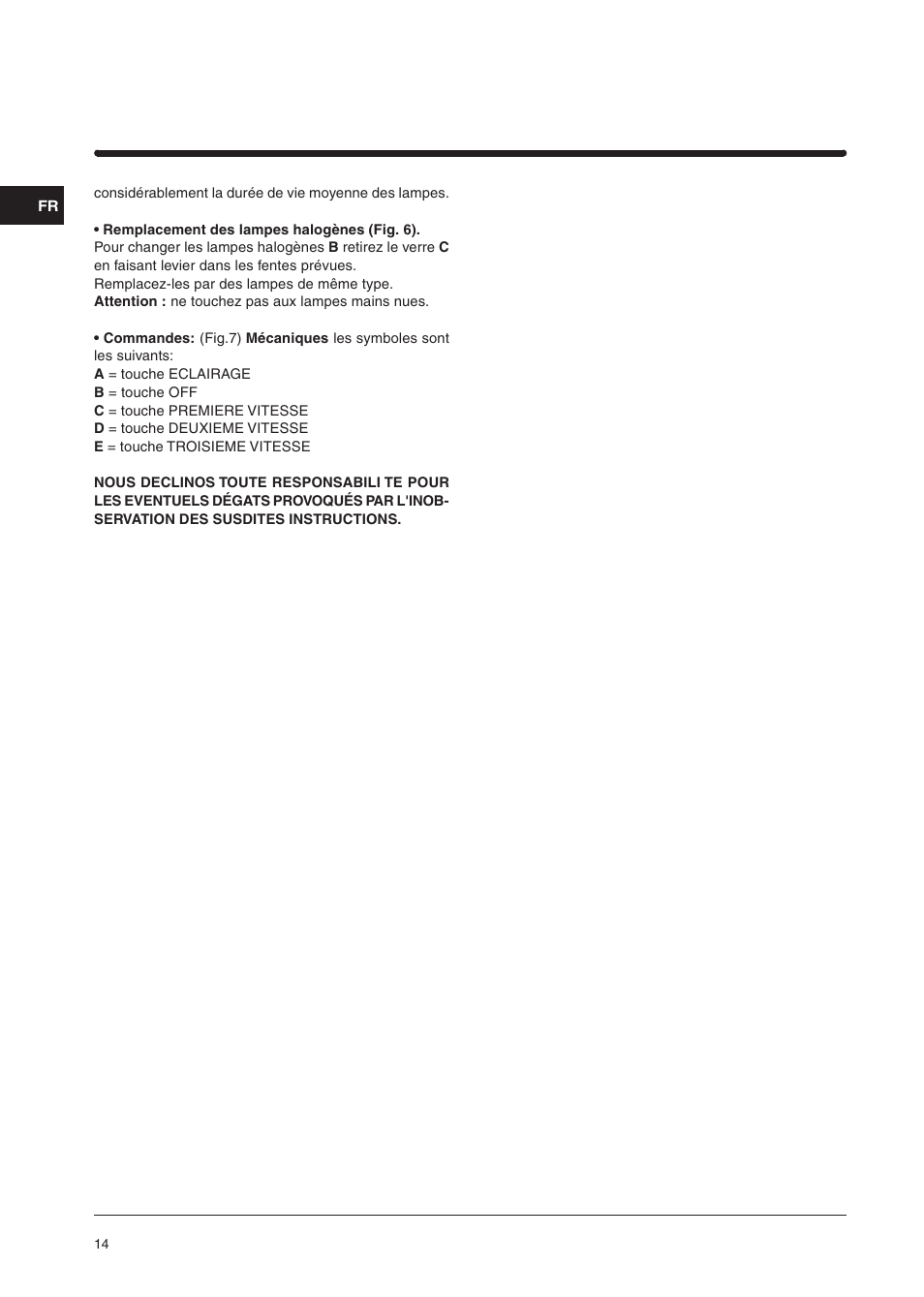 Indesit H961FIXUK User Manual | Page 14 / 36