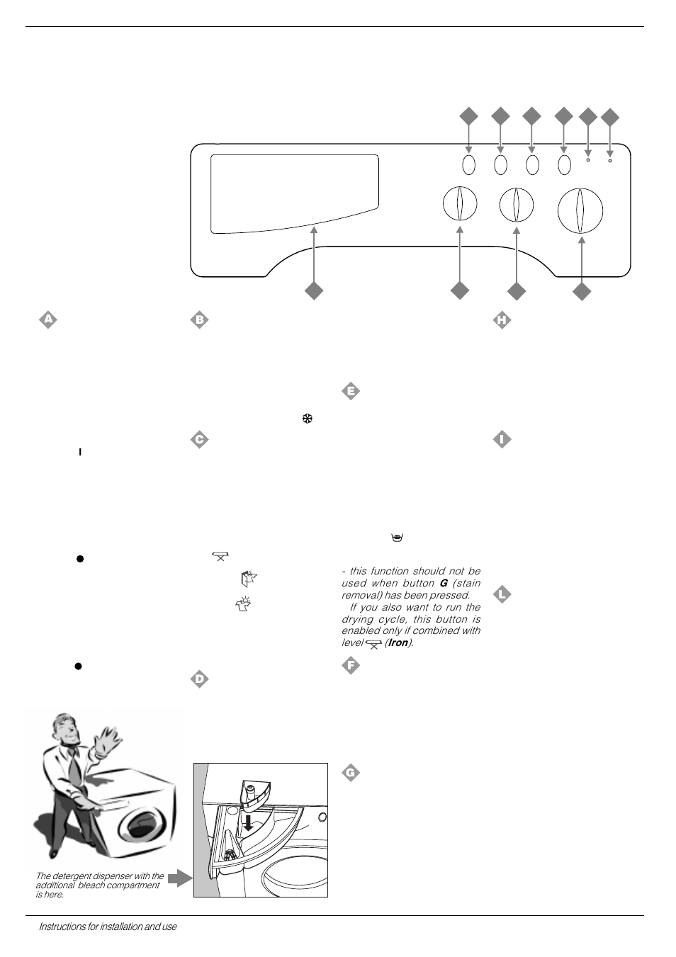 Here i’m in command, Understanding the control panel | Indesit WD12XUK User Manual | Page 4 / 20