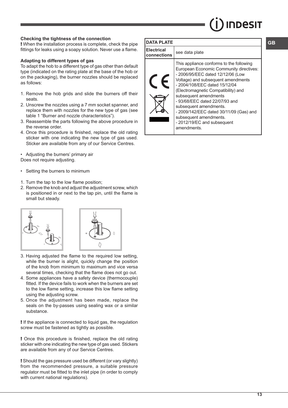 Indesit IPG-640-S-(BK)-(EE) User Manual | Page 13 / 52