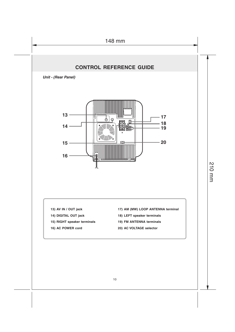Control reference guide | Audiovox MVS6950 User Manual | Page 11 / 32