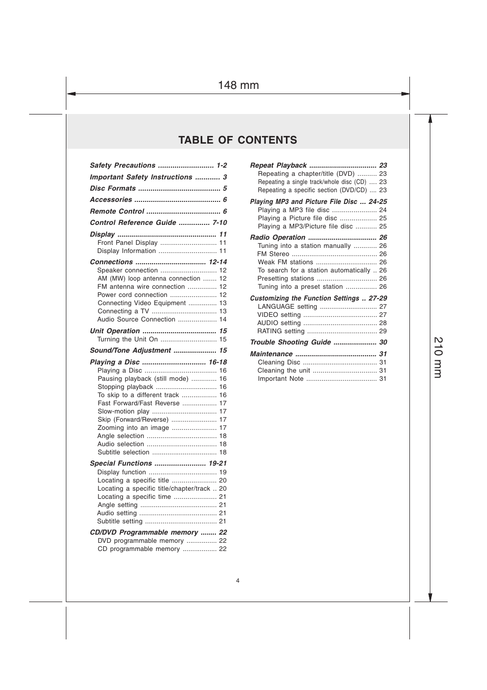 Audiovox MVS6950 User Manual | Page 5 / 32