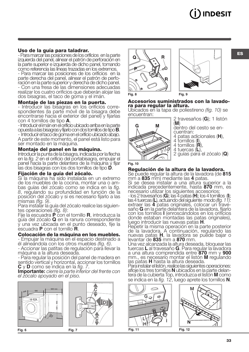 Indesit IWME-106-(EU) User Manual | Page 33 / 84