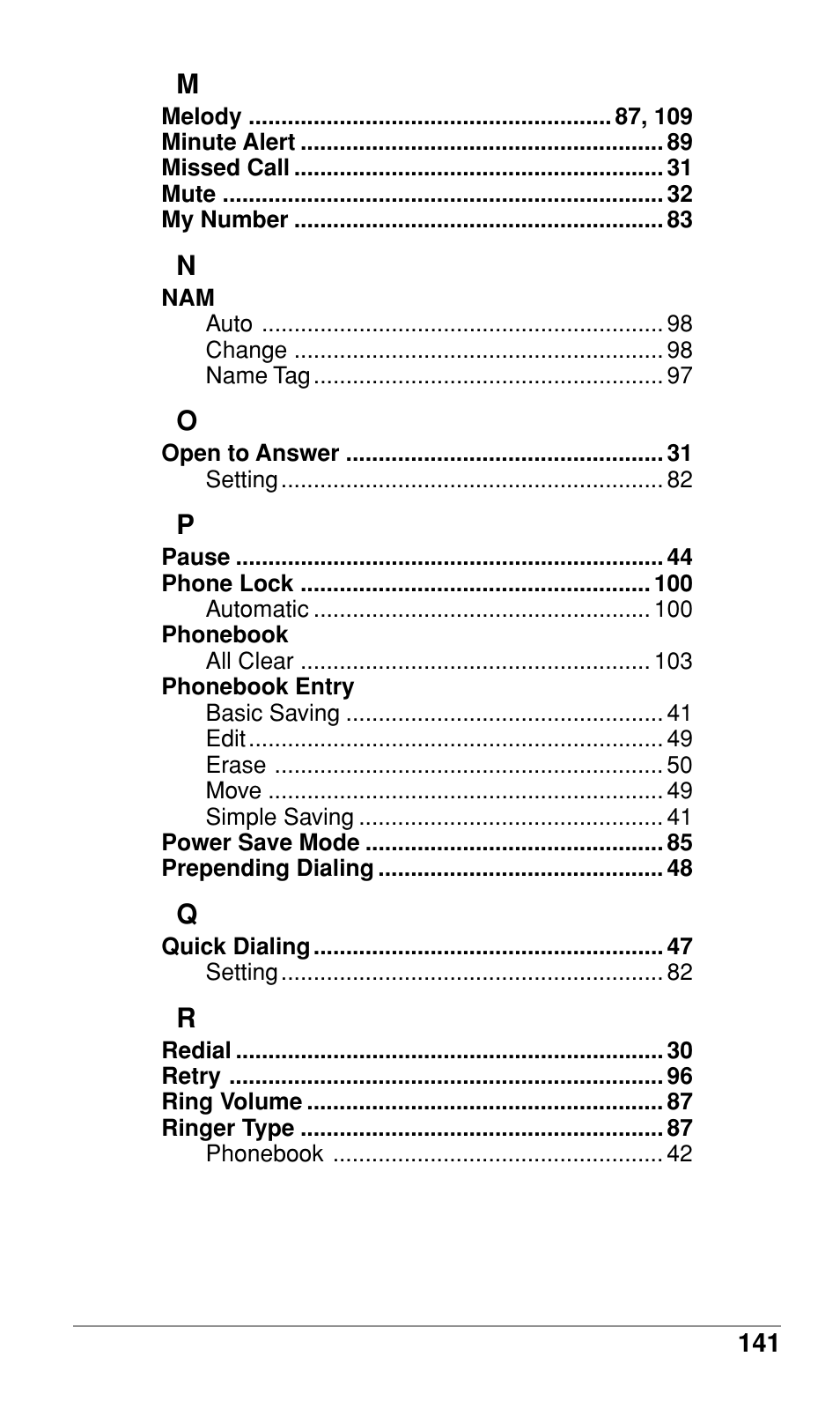 Audiovox CDM-9500 User Manual | Page 142 / 145