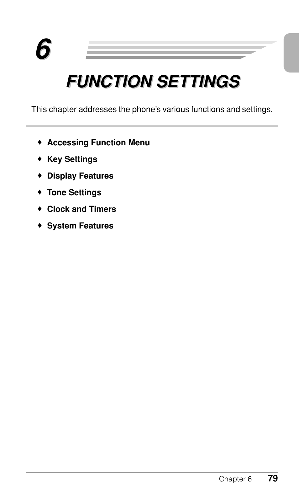 Function settings | Audiovox CDM-9500 User Manual | Page 80 / 145