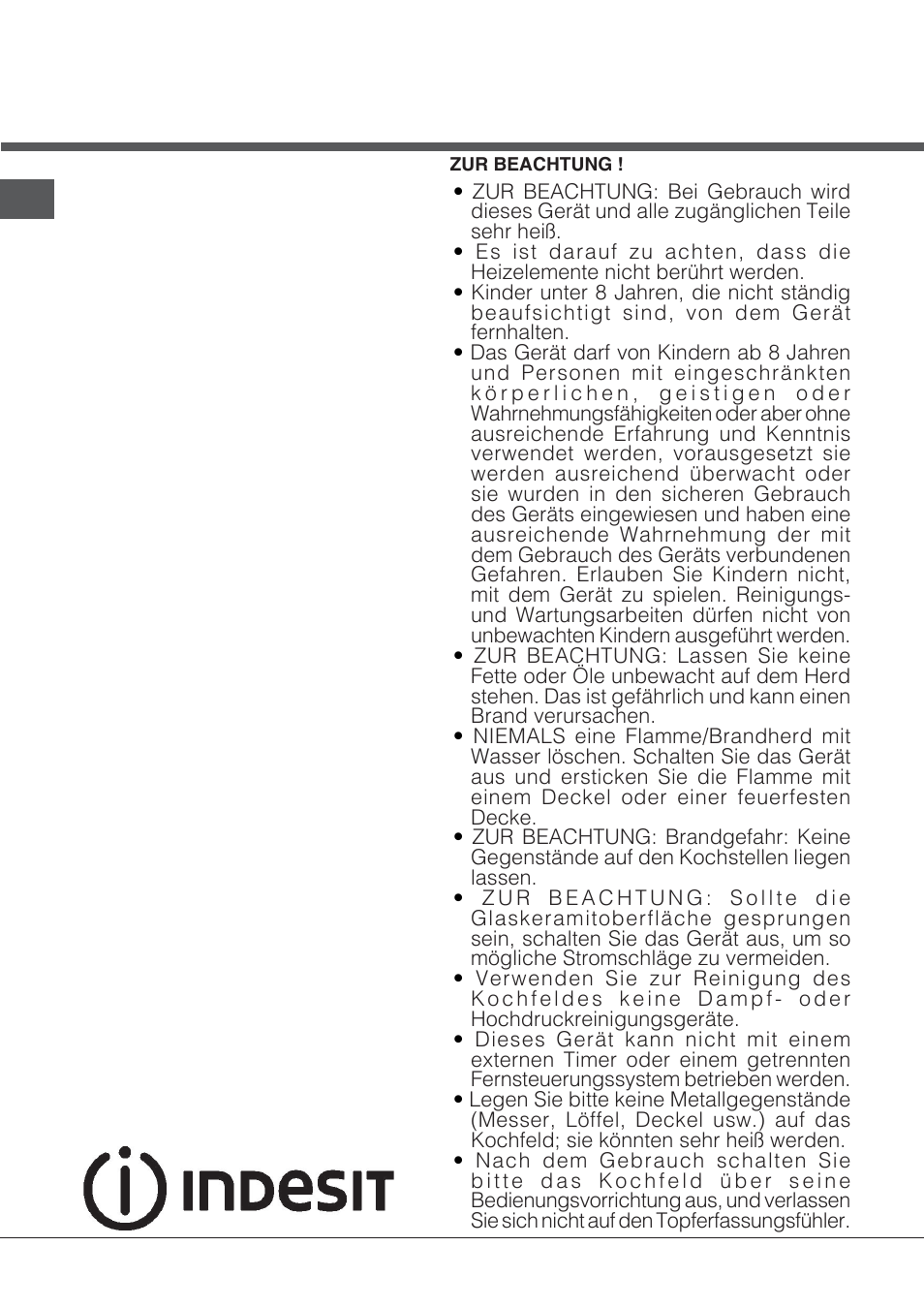 Indesit VIB-644-C-E User Manual | Page 52 / 84