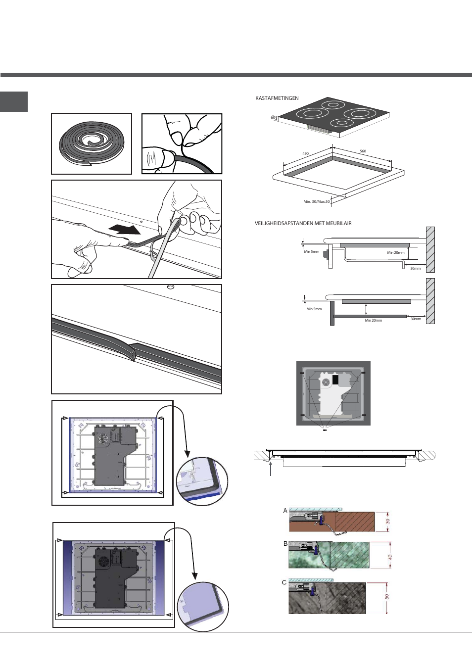 Installation der sicherungsscheibe | Indesit VIB-644-C-E User Manual | Page 54 / 84