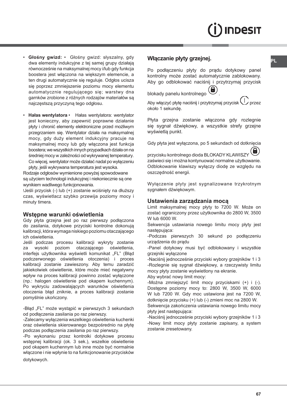 Indesit VIB-644-C-E User Manual | Page 67 / 84