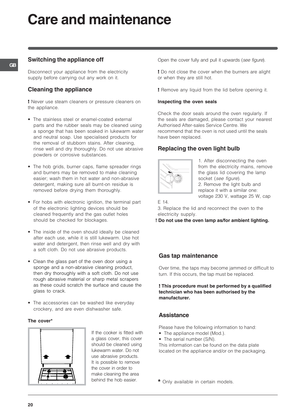 Care and maintenance | Indesit KN3T76SA(X)-U-S User Manual | Page 20 / 76