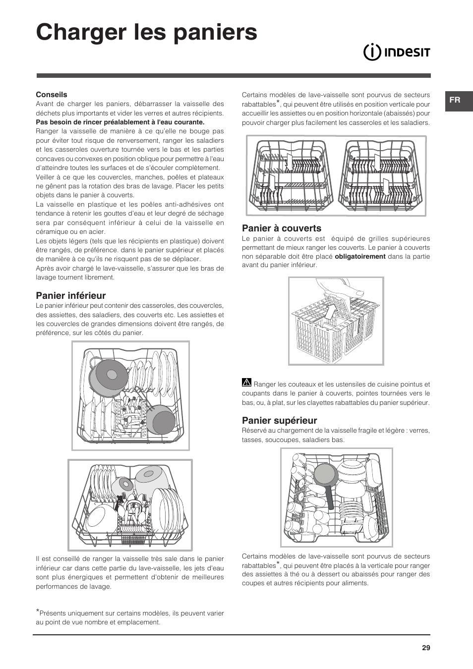 Charger les paniers | Indesit DFP-58T94-CA-NX-EU User Manual | Page 29 / 80