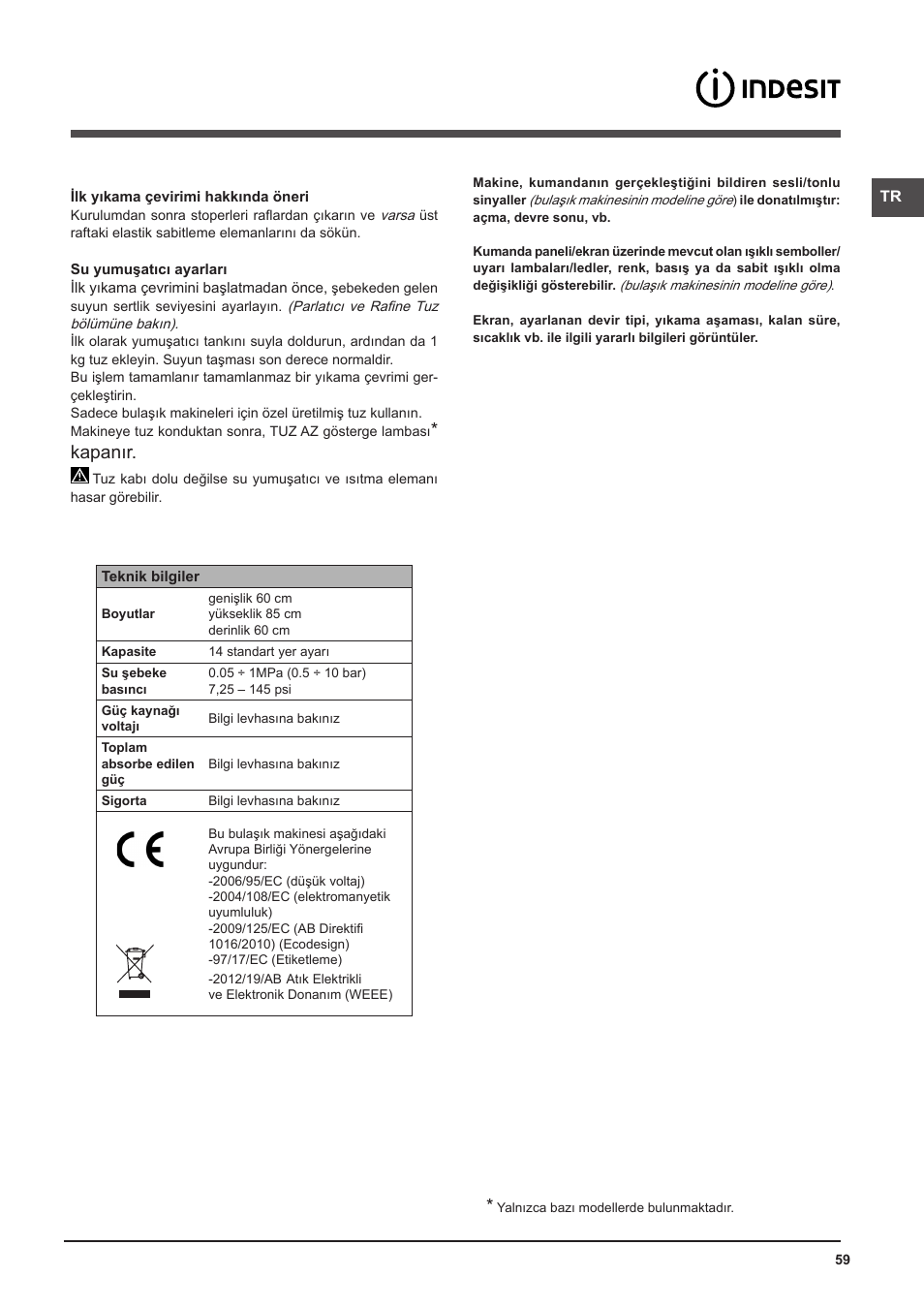 Kapanır | Indesit DFP-58T94-CA-NX-EU User Manual | Page 59 / 80