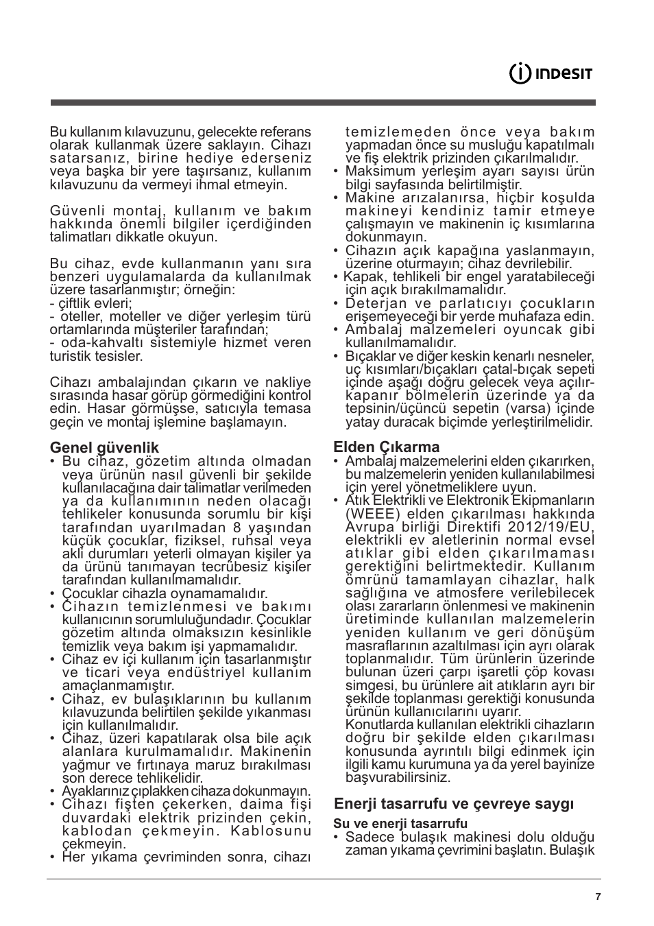 Indesit DFP-58T94-CA-NX-EU User Manual | Page 7 / 80