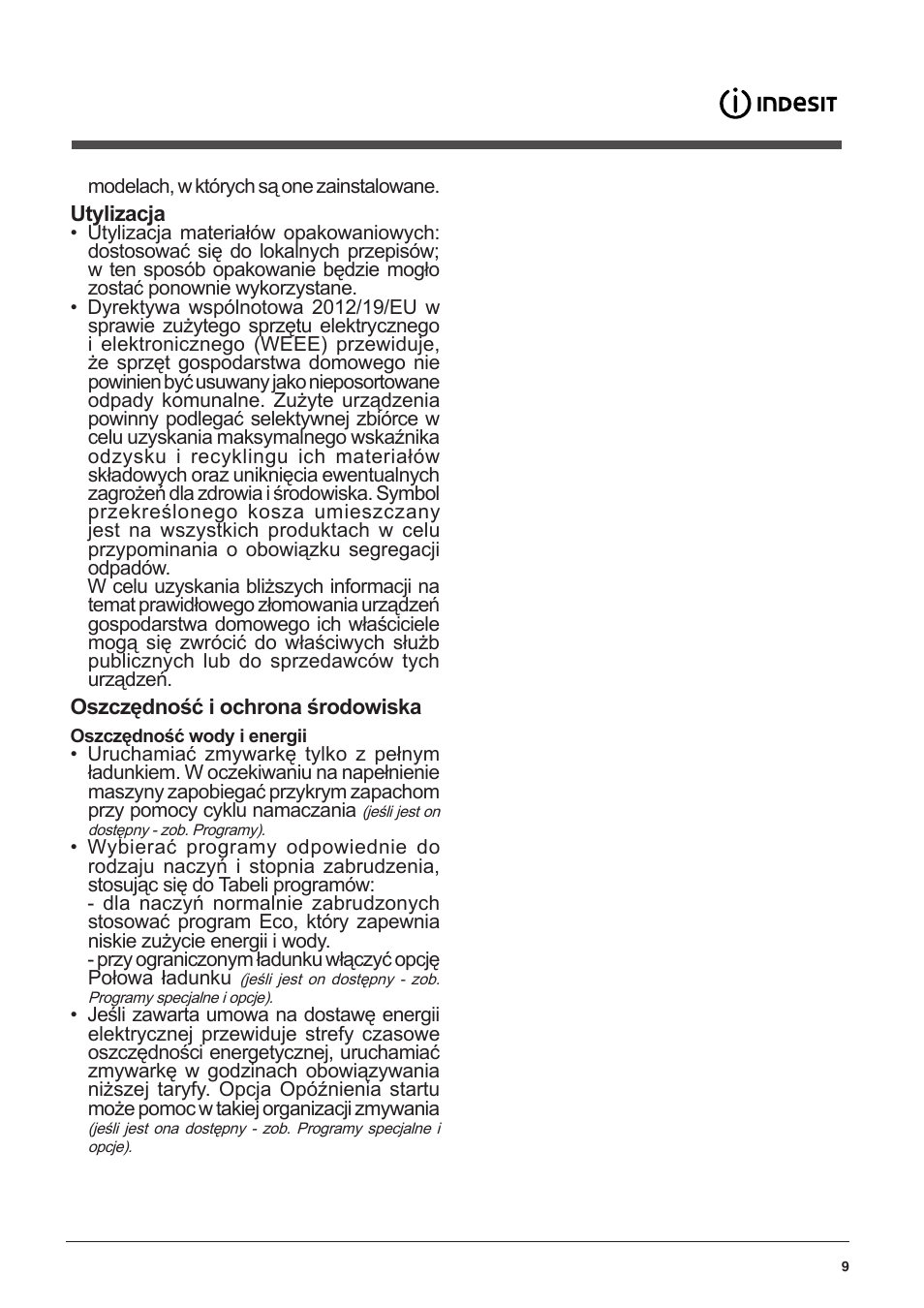 Indesit DFP-58T94-CA-NX-EU User Manual | Page 9 / 80