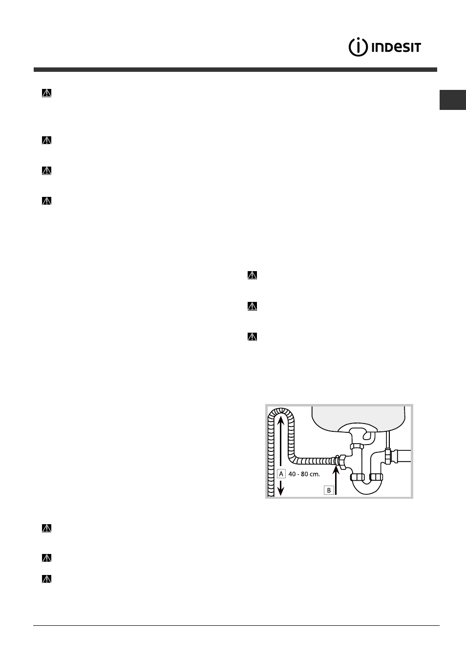 Installation, Positionierung und nivellierung, Wasser- und elektroanschlüsse | Indesit DIFP-36.R User Manual | Page 35 / 80