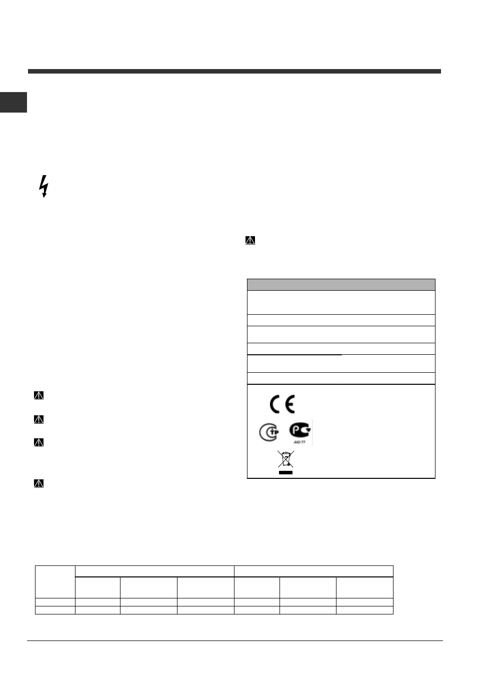 Hinweise zur ersten inbetriebnahme | Indesit DIFP-36.R User Manual | Page 36 / 80