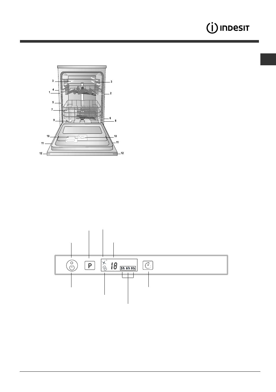 Beschreibung ihres geschirrspülers | Indesit DIFP-36.R User Manual | Page 37 / 80