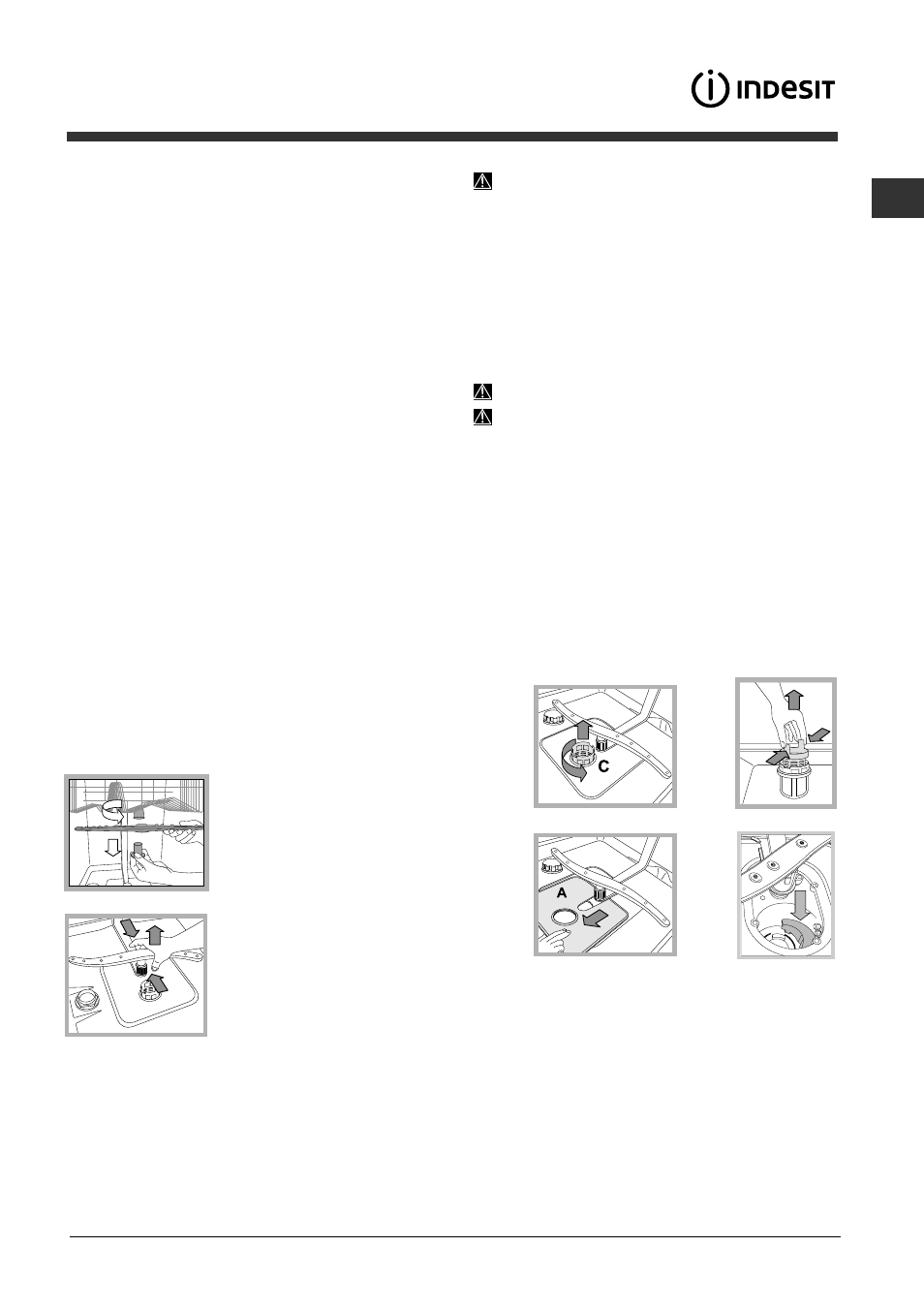 Onderhoud en verzorging | Indesit DIFP-36.R User Manual | Page 53 / 80