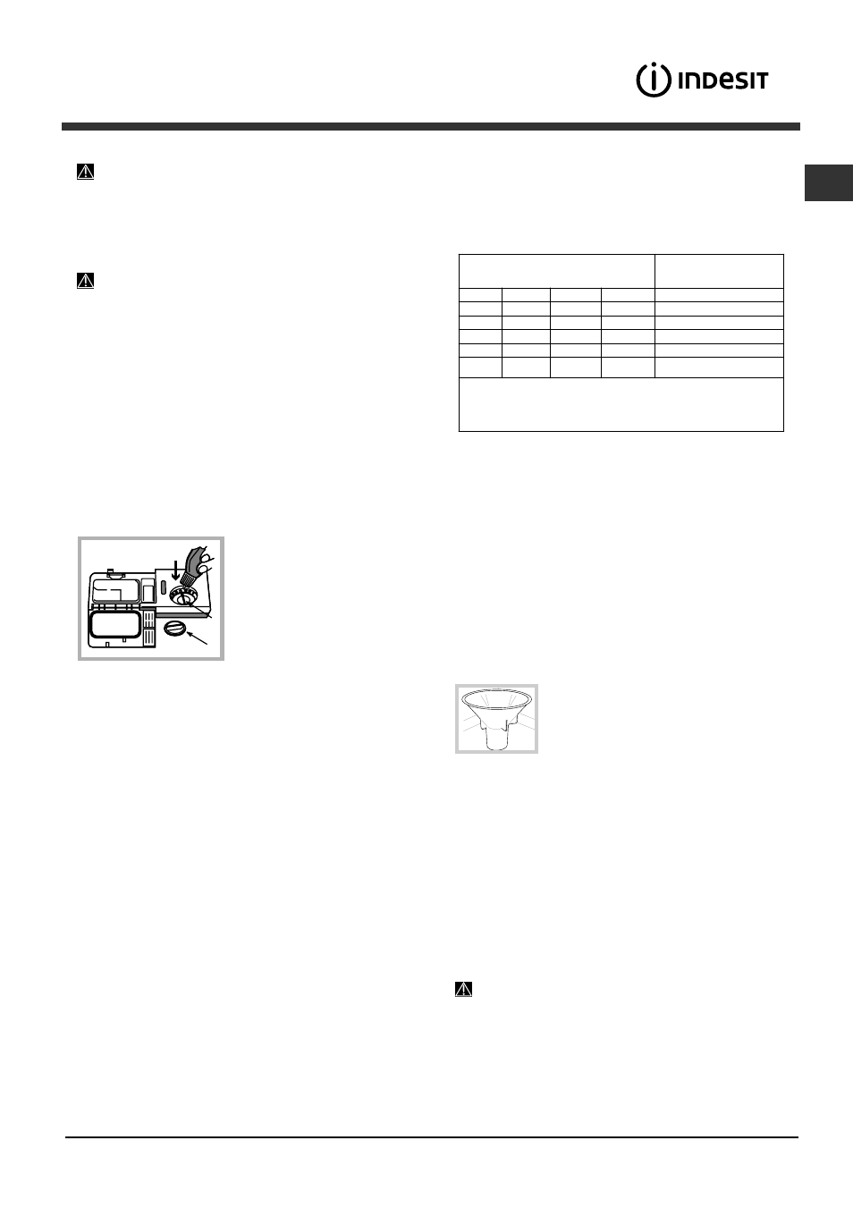 Abrillantador y sal regeneradora, Cargar el abrillantador, Cargar la sal regeneradora | Indesit DIFP-36.R User Manual | Page 63 / 80