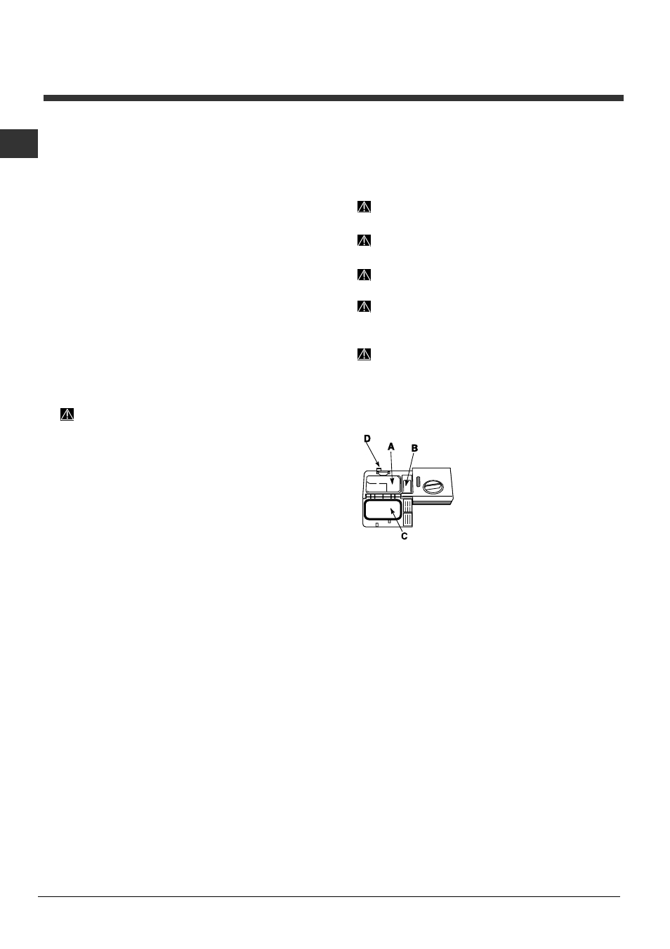 Início e utilização, Carregar o detergente, Ligar a máquina de lavar louça | Opções de lavagem | Indesit DIFP-36.R User Manual | Page 72 / 80